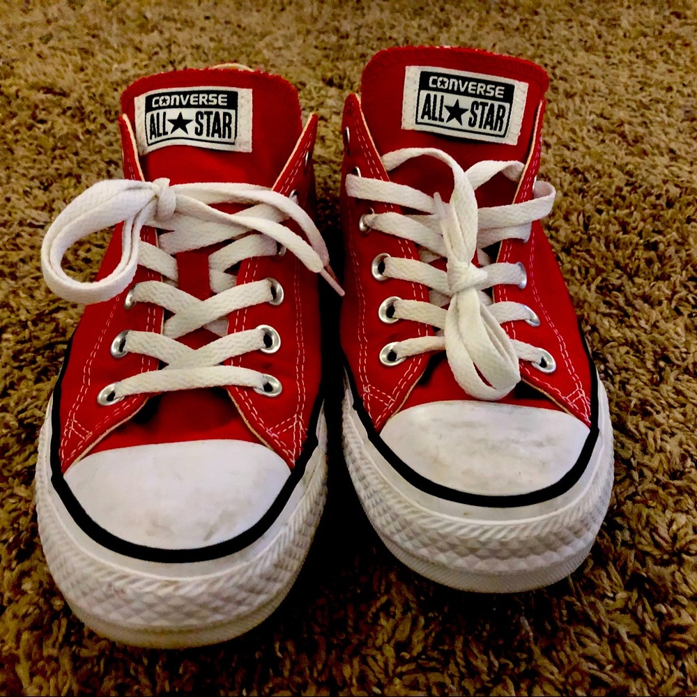 Red Converse (Size: W9, M7)